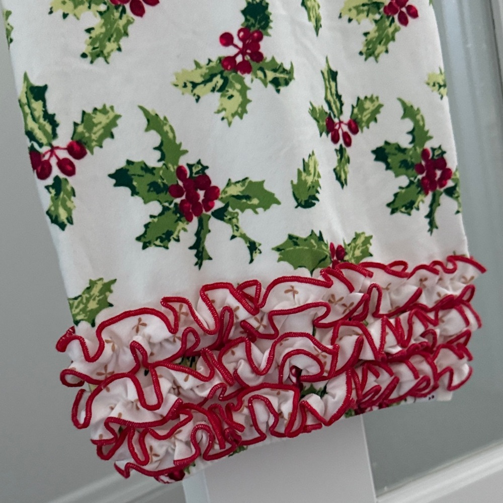SweetHoney Holly Holiday Print Newborn Nightgown - Picture 3 of 4